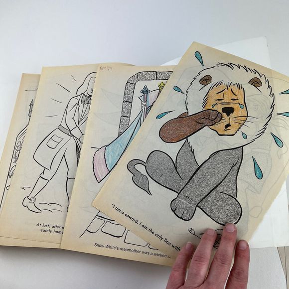 WIZARD OF OZ Jumbo Coloring Activity Book VTG 90s Creative Child Press 1994 Kids - Picture 3 of 6